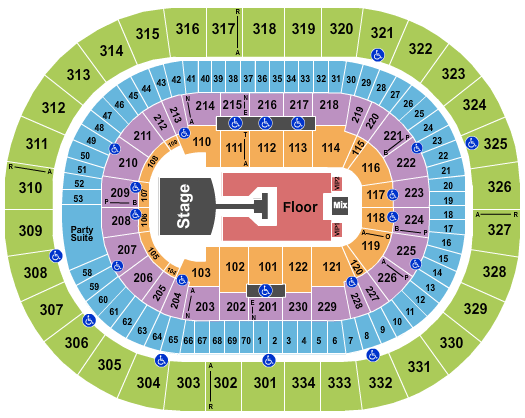 Moda Center Jonas Brothers Seating Chart